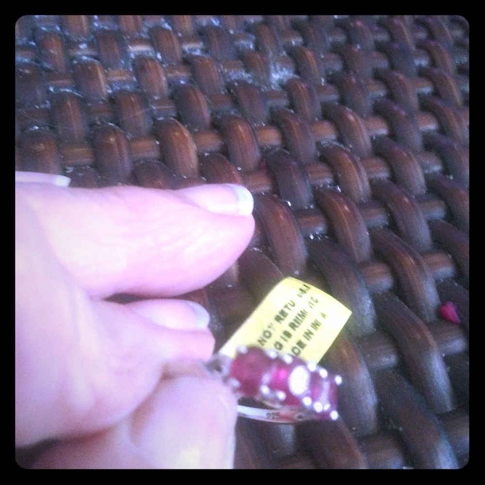 3 CARAT RUBY SILVER RING